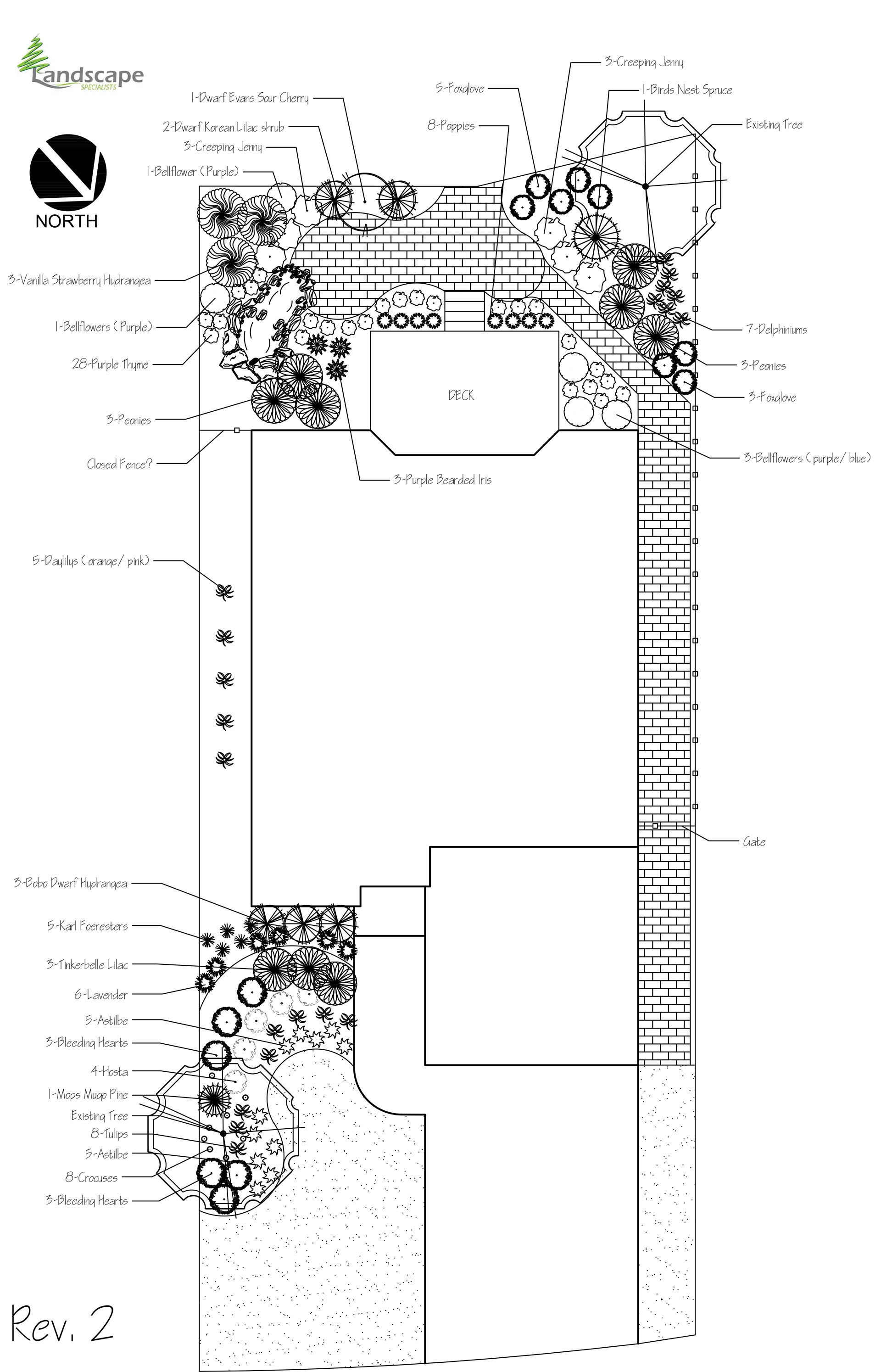 Full custom Edmonton landscape design plan by Landscape Specialists