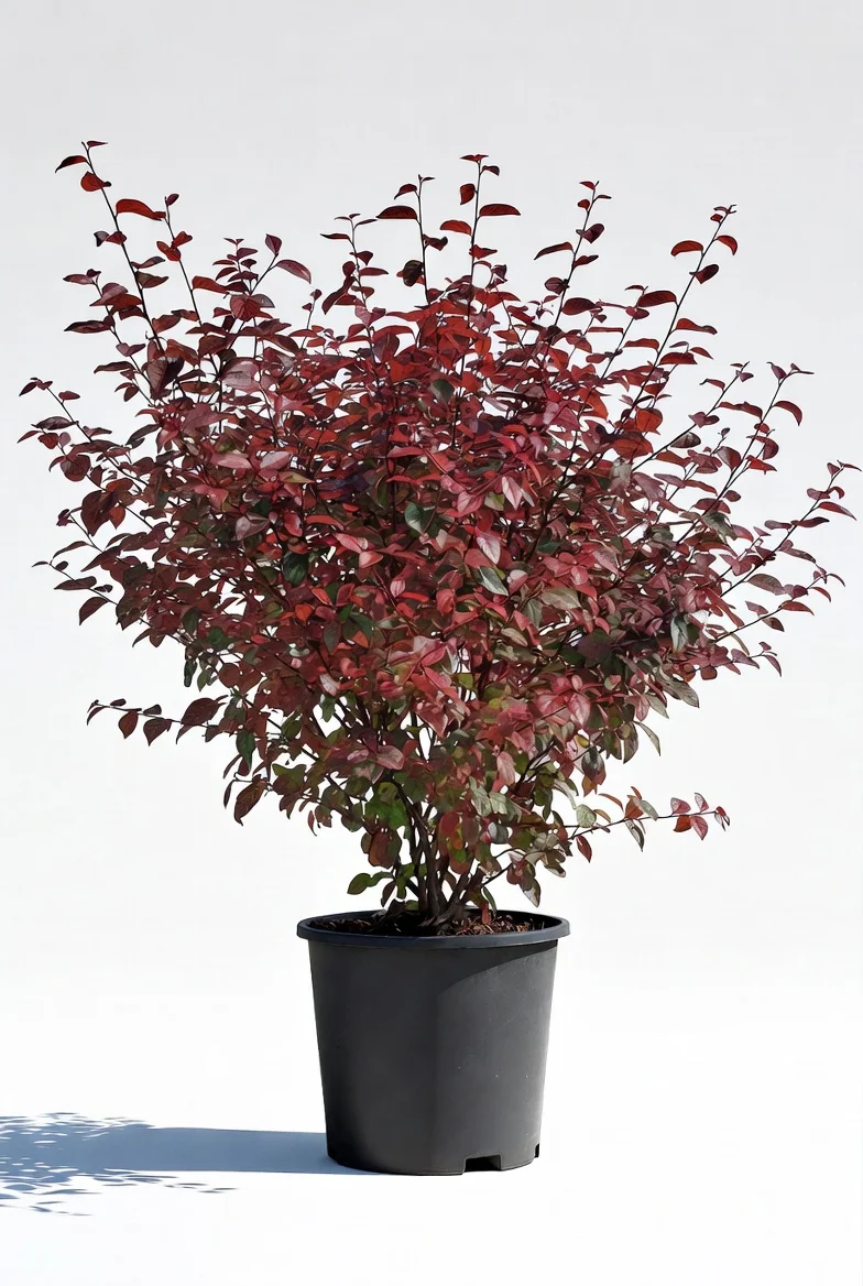 Diabolo Ninebark shrub with dark purple foliage