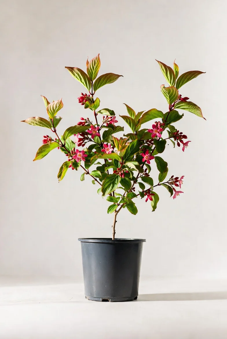 Weigela shrub with pink blooms Edmonton